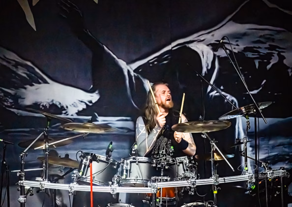 A picture of Kampfar in concert taken by Iuliana Pasca