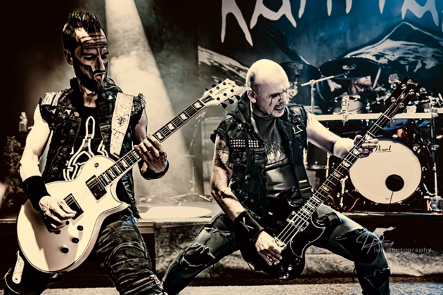 A picture of Kampfar in concert taken by Iuliana Pasca