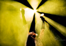 A picture of Kampfar in concert taken by Iuliana Pasca