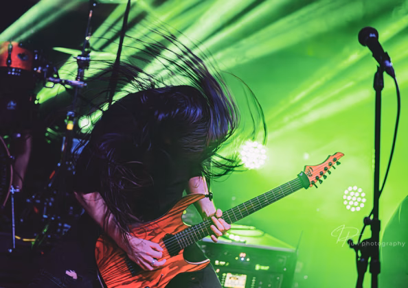 Picture of Aether in concert taken by Iuliana Pasca