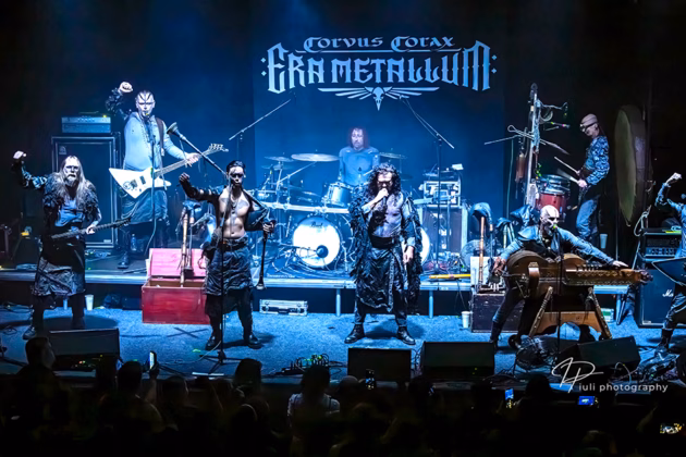 Picture of Corvus Corax in concert taken by Iuliana Pasca