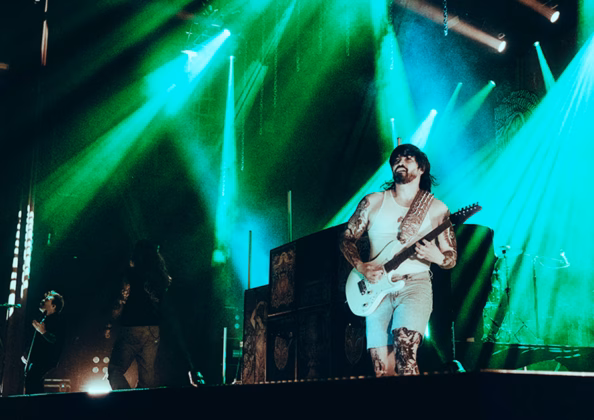 Picture of The Home Team in concert taken by Brooke Champine