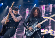 Picture of Mike stone and Michael Wilton in concert taken by Natasha Bellemare