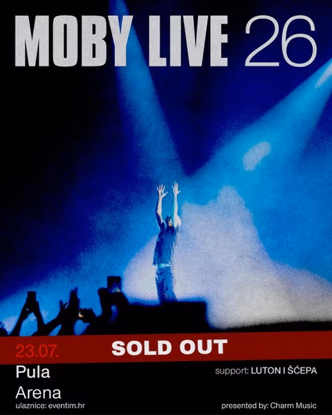 Moby Support sold out tour info 2026
