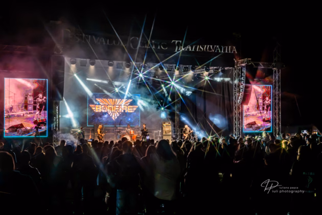 A picture of Bonfire in concert taken by Iuliana Pasca