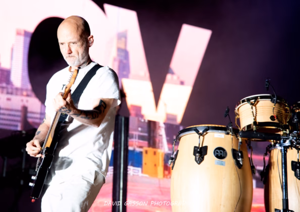 A picture of Moby in concert taken by David Gasson