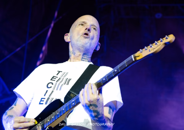 A picture of Moby in concert taken by David Gasson