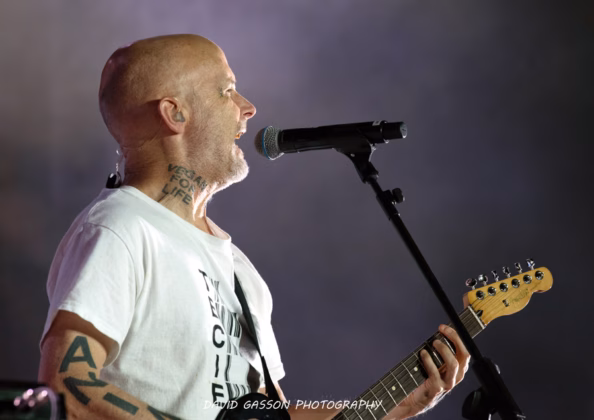 A picture of Moby in concert taken by David Gasson